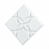 3D Wall Panels 33-Pack 30 x 30 cm PVC 2.97 m² Coverage Floral Matte White