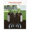 Metal Raised Garden Bed 4x2x1 ft Outdoor Galvanized Planter Box Silver