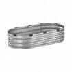 Metal Raised Garden Bed 4x2x1 ft Outdoor Galvanized Planter Box Silver