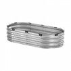Metal Raised Garden Bed 4x2x1 ft Outdoor Galvanized Planter Box Silver