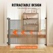 Retractable Baby Gate 34.2" Tall Mesh Baby Gate Extends up to 60" Wide Retractable Gate for Kids or Pets Retractable Dog Gates