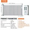 Retractable Baby Gate 34.2" Tall Mesh Baby Gate Extends up to 60" Wide Retractable Gate for Kids or Pets Retractable Dog Gates