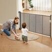 Retractable Baby Gate 34.2" Tall Mesh Baby Gate Extends up to 60" Wide Retractable Gate for Kids or Pets Retractable Dog Gates