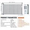 Retractable Baby Gate 34.2" Tall Mesh Baby Gate Extends up to 60" Wide Retractable Gate for Kids or Pets Retractable Dog Gates