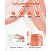 Artificial Wedding Arch Flowers Kit Orange With 2 Pcs Flowers 2 Pcs Drapes