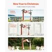 Artificial Wedding Arch Flowers Kit Orange With 2 Pcs Flowers 2 Pcs Drapes