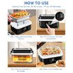 Electric Lunch Box,60W Cordless Portable 1L Food Warmer with Automatic Heating,Temperature Regulation,Type-C Charging for Car,Truck,Office