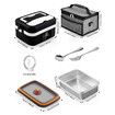 Electric Lunch Box,60W Cordless Portable 1L Food Warmer with Automatic Heating,Temperature Regulation,Type-C Charging for Car,Truck,Office