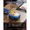 Cordless Electric Lunch Box,Rechargeable Self-Heating Food Warmer with 16000mAh Battery,1L Heated Lunch Box with Smart Reservation & Keep Warm