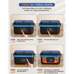 Cordless Electric Lunch Box,Rechargeable Self-Heating Food Warmer with 16000mAh Battery,1L Heated Lunch Box with Smart Reservation & Keep Warm