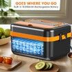 Electric Lunch Box,Heated Lunch Box,Insulated & Self Heating,Battery Powered Food Warmers With Containers,Cordless Rechargeable Lunchbox For Drivers