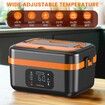 Electric Lunch Box,Heated Lunch Box,Insulated & Self Heating,Battery Powered Food Warmers With Containers,Cordless Rechargeable Lunchbox For Drivers