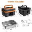 Electric Lunch Box,Heated Lunch Box,Insulated & Self Heating,Battery Powered Food Warmers With Containers,Cordless Rechargeable Lunchbox For Drivers