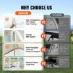 Sports Tent Instant Pop-Up Tent Shelter Weather Proof 8-10 People Clear