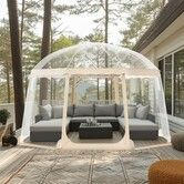 Sports Tent Instant Pop-Up Tent Shelter Weather Proof 8-10 People Clear