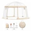 Sports Tent Instant Pop-Up Tent Shelter Weather Proof 8-10 People Clear