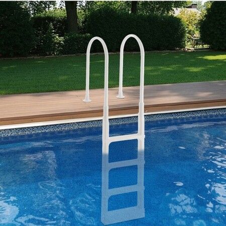 Thickened 4-Step Pool Ladder of Double Handrails for 1219.2-1371.6mm Pool