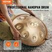 Handpan Drum 22 in 9 Notes D Minor Steel Hand Drum with Mallets