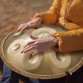 Handpan Drum 22 in 9 Notes D Minor Steel Hand Drum with Mallets