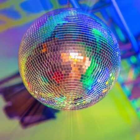 Mirror Disco Ball 495 mm Silver Party Large Disco Ball with Hanging Ring
