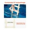 5-Step Inclined Robust Pool Ladder of 2 Handrails for 1219.2-1371.6mm Pool