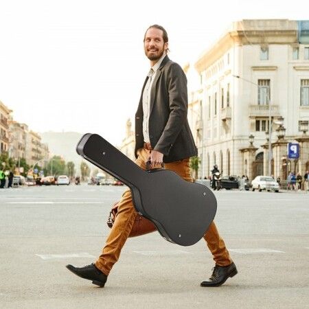 Acoustic Guitar Hard Case 1100 mm With Lock Key And for Acoustic Guitar