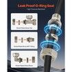 Air Compressor Line Kit 3/4'' x 100FT PU Air Compressor Line System Black