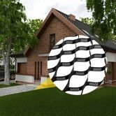 Ground Grid 855 kg per Sq Ft Load Geo Grid 76.2 mm Depth Permeable Stabilization System
