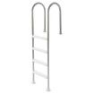 4-Step Stainless Steel Pool Ladder of 2 Handrail for 1371.6 mm Decked Pool