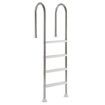 4-Step Stainless Steel Pool Ladder of 2 Handrail for 1371.6 mm Decked Pool