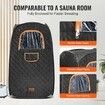 1000W Personal Steam Sauna Tent Loss Weight Detox Spa Compact, 800 x 800 x 1330 mm