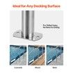 Stainless Steel Pool Ladder 3-Step & 2 Handrails for 1219.2-1371.6 mm Pool