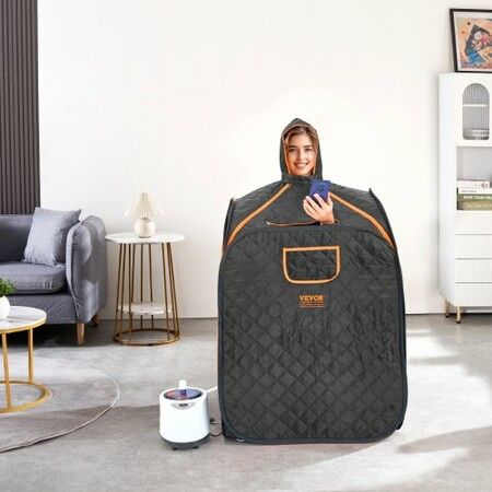Portable Steam Sauna Tent 1000W Personal Spa Loss Weight Detox, 800x800x1000 mm