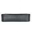 Metal Raised Garden Bed 8x2x2 ft Outdoor Galvanized Planter Box Dark Gray