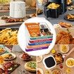 Over 200 Foods Air Fryer Cheat Sheet Magnets Cooking Guide Booklet,Air Fryer Cooking Guide,Air Fryer Magnetic Cheat Sheet Set,Air Fryer Accessories