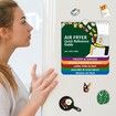 200 Foods Air Fryer Cheat Sheet Magnets Cooking Guide Booklet,Magnetic Cookbook,Cheat Sheet Set
