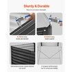 Metal Raised Garden Bed 6x3x2ft Outdoor Galvanized Planter Box Dark Gray