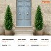 2 Pack 4' Artificial Cedar Topiary Tree Faux Plant UV Decor In/Outdoor