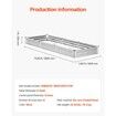 Metal Raised Garden Bed 12x4x1 ft Outdoor Galvanized Planter Box Silver