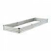 Metal Raised Garden Bed 12x4x1 ft Outdoor Galvanized Planter Box Silver