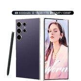 S24Ultra with S pen 4G 5G Phone 7.3inch 10cores 4+64G 72MP 108MP Cameras Android 14 Dual Cards 7000mAh Battery Cellphone Smart phone Col Pink