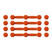Air Fryer Magnet Silicone Buckle for Holding Down Air Fryer Parchment Paper,Lock Disposable Liners Safely & Prevent Paper to Burn,Orange,4 Set