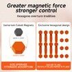 Air Fryer Magnet Silicone Buckle for Holding Down Air Fryer Parchment Paper,Lock Disposable Liners Safely & Prevent Paper to Burn,Orange,2 Set