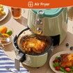 Air Fryer Magnet Silicone Buckle for Holding Down Air Fryer Parchment Paper,Lock Disposable Liners Safely & Prevent Paper to Burn,Orange,2 Set