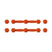 Air Fryer Magnet Silicone Buckle for Holding Down Air Fryer Parchment Paper,Lock Disposable Liners Safely & Prevent Paper to Burn,Orange,2 Set