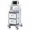 3 Tiers Lab Carts Mobile Medical Cart with 2 Drawers & 1 Top Tray White