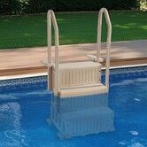3-Step Taupe Robust Pool Ladder of 2 Handrails for 914.4-1219.2 mm Pools