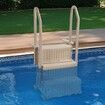 3-Step Taupe Robust Pool Ladder of 2 Handrails for 914.4-1219.2 mm Pools