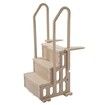 3-Step Taupe Robust Pool Ladder of 2 Handrails for 914.4-1219.2 mm Pools
