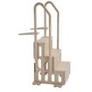 3-Step Taupe Robust Pool Ladder of 2 Handrails for 914.4-1219.2 mm Pools